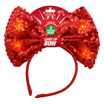 LED Bow Headband | Christmas