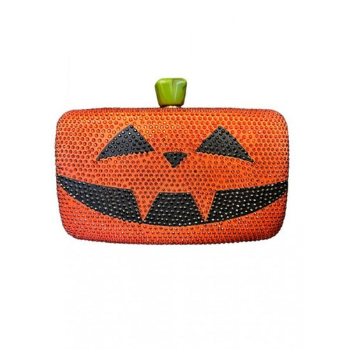Jack-O-Lantern Rhinestone Clutch