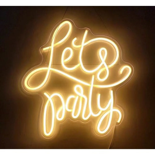 Let's Party LED Sign