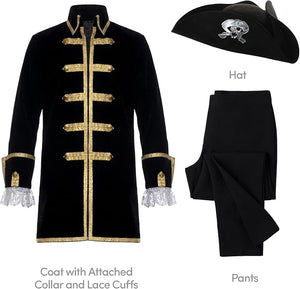 Men’s Colonial Pirate Captain Costume