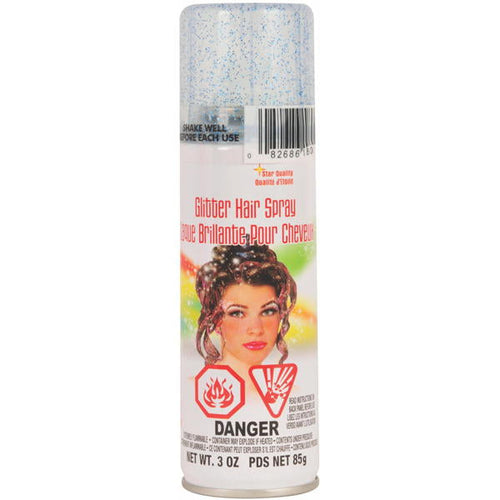 silver glitter hairspray