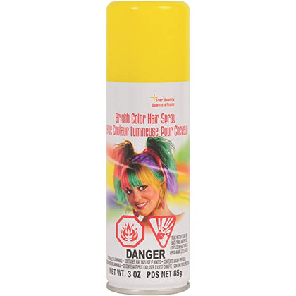 yellow temporary colored hairspray