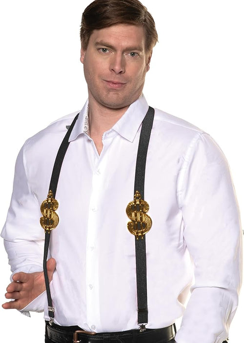 Suspenders with $ Gold