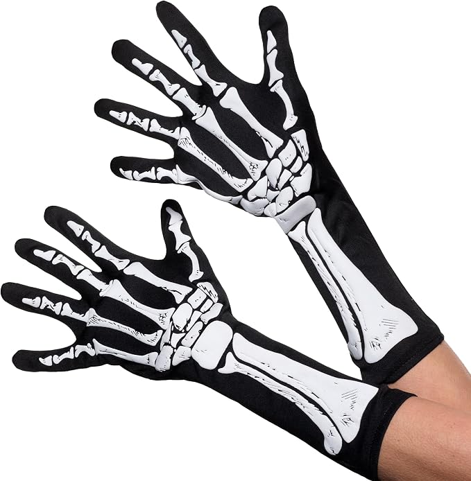 Double-Sided Skeleton Elbow Gloves