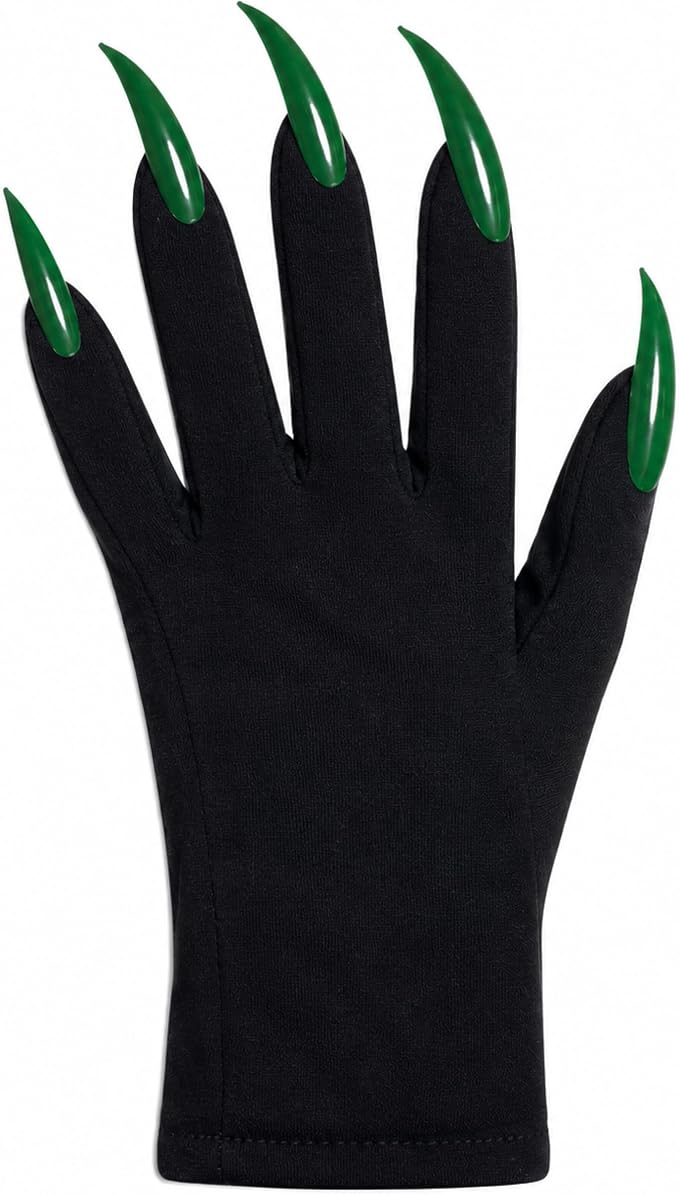 Long Nail Claw Glove Green