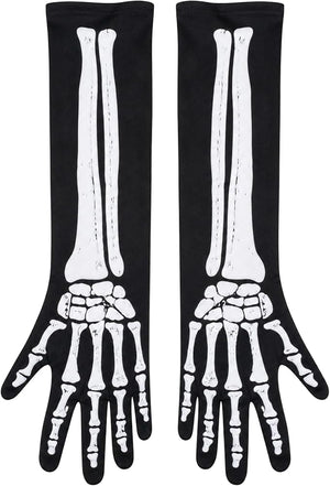 Double-Sided Skeleton Elbow Gloves