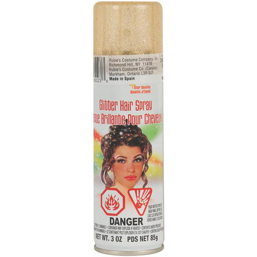 gold glitter hairspray