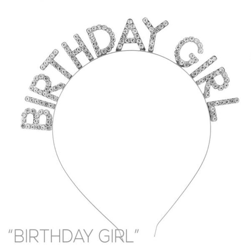 Birthday Girl Headband | Silver