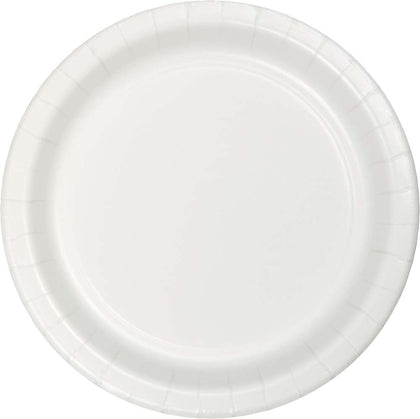 White 7in Paper Plates 75ct  | Solids