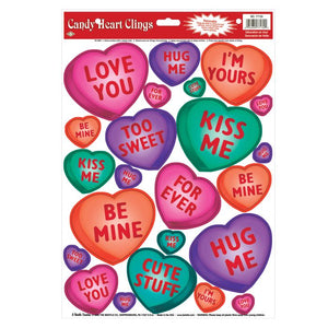 Candy Heart Clings