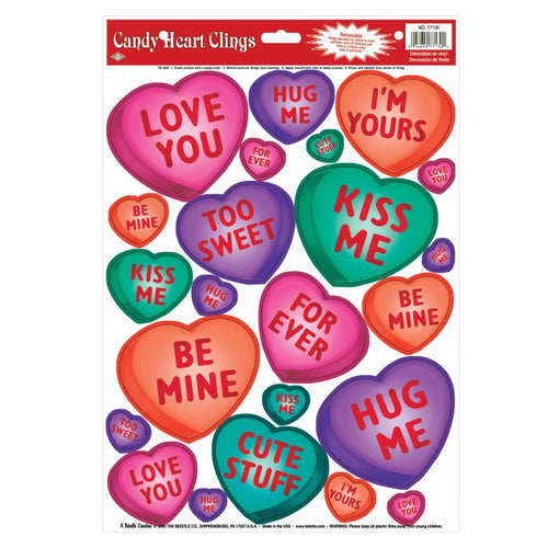 Candy Heart Clings