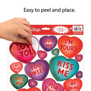 Candy Heart Clings