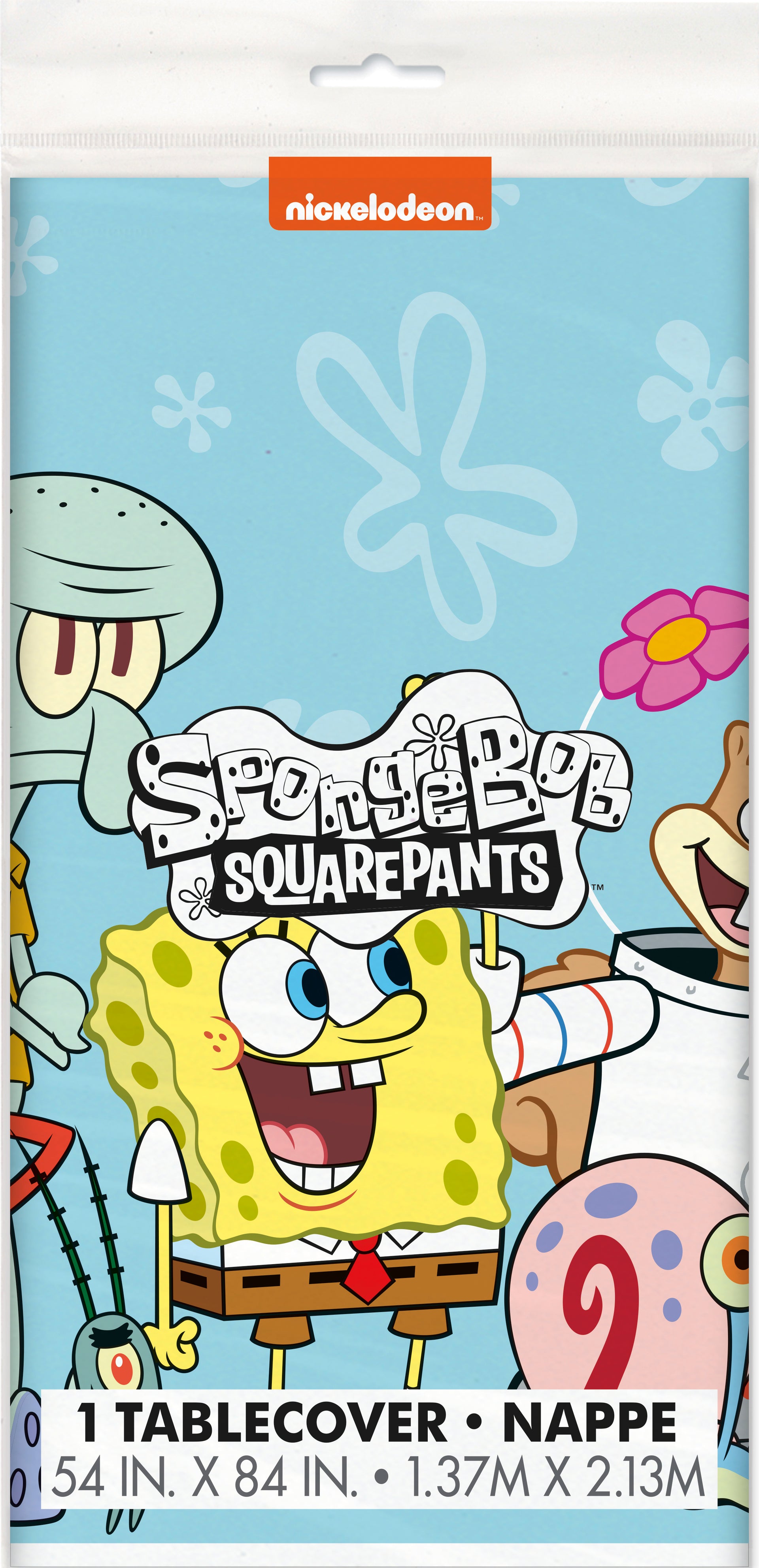 SpongeBob SquarePants Rectangular Plastic Table Cover  54" x 84"