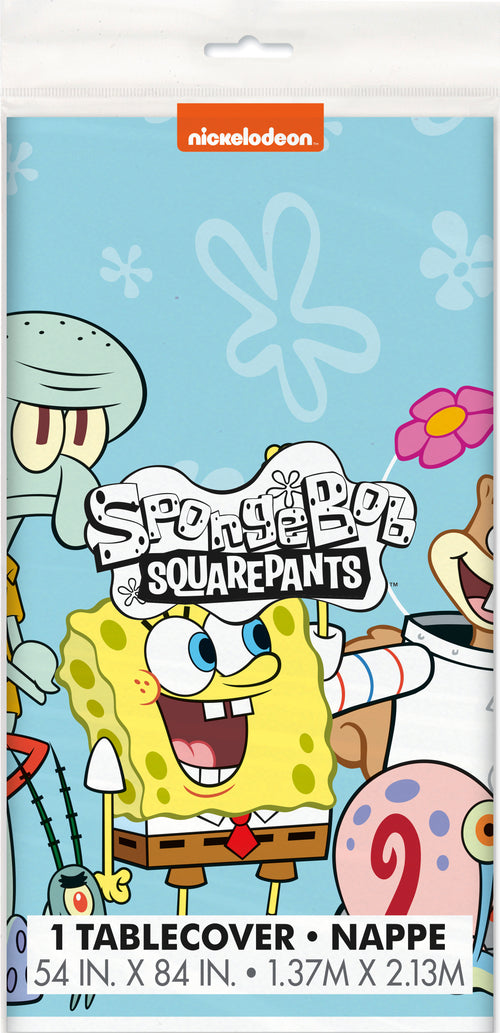 SpongeBob SquarePants Rectangular Plastic Table Cover  54" x 84"