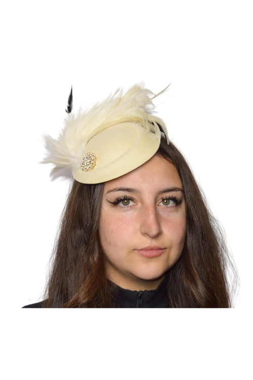 Cream Fascinator