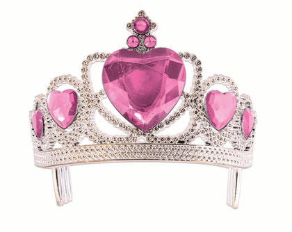 pink heart tiara