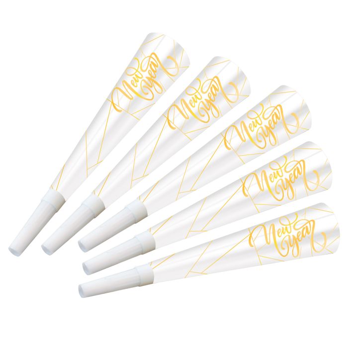 White New Year Gold Horns