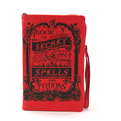 Book of Spells for Love Book Clutch Bag in Vinyl Material | Halloween
