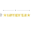 Foil Happy New Year Streamer Gold