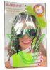 80s dress up kit packaging with sunglasses, beads, and accessories on a white background