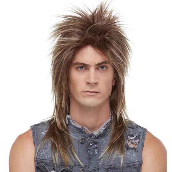 brown Long Rocker Wig