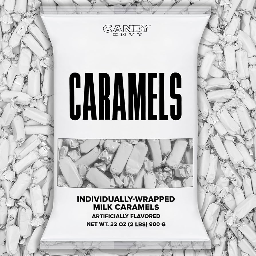 White Foil-Wrapped Caramels 32oz