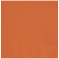 Pumpkin Orange Solid Luncheon Napkins  40ct