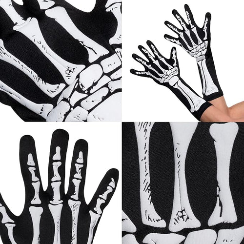 Double-Sided Skeleton Elbow Gloves