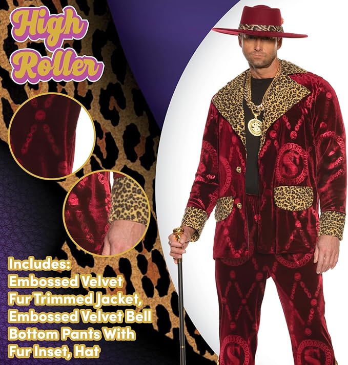 High Roller Red Pimp Costume