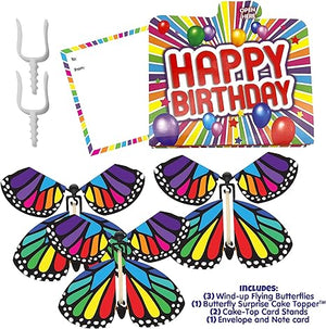 Butterfly Surprise Cake Topper Flying Butterfly Card (Clearance)