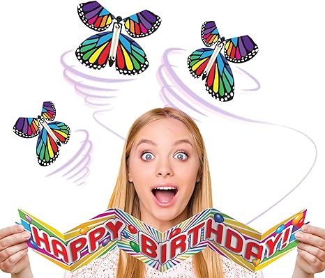Butterfly Surprise Cake Topper Flying Butterfly Card (Clearance)