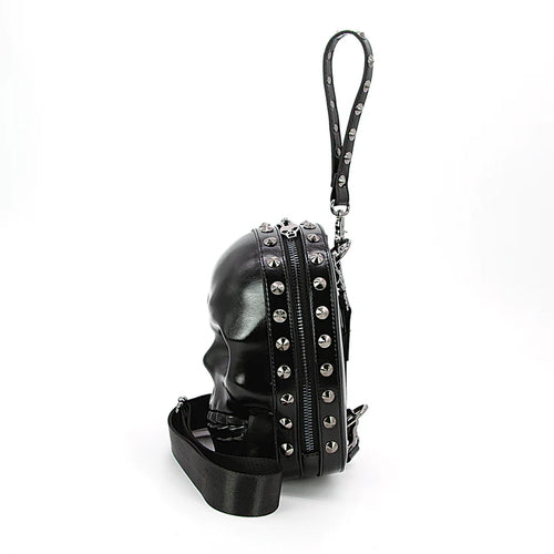 Skull Head Crossbody Bag in Vinyl