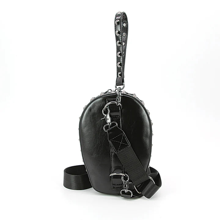 Skull Head Crossbody Bag in Vinyl