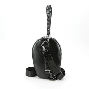 Skull Head Crossbody Bag in Vinyl