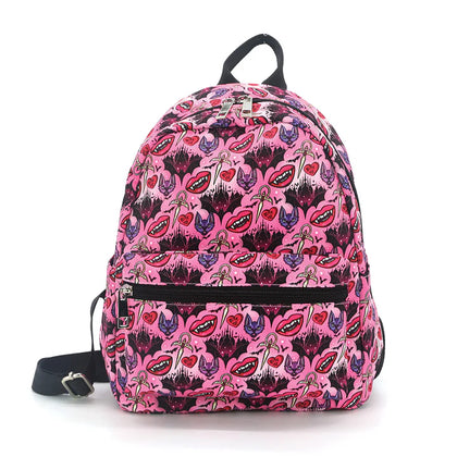 Vampire Smile and Bat mini backpack