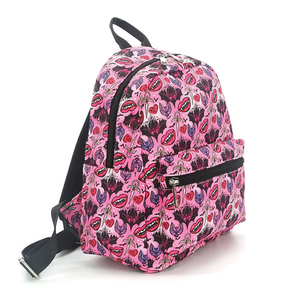 Vampire Smile and Bat mini backpack