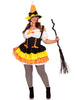 2 PC Candy Corn Witch Costume