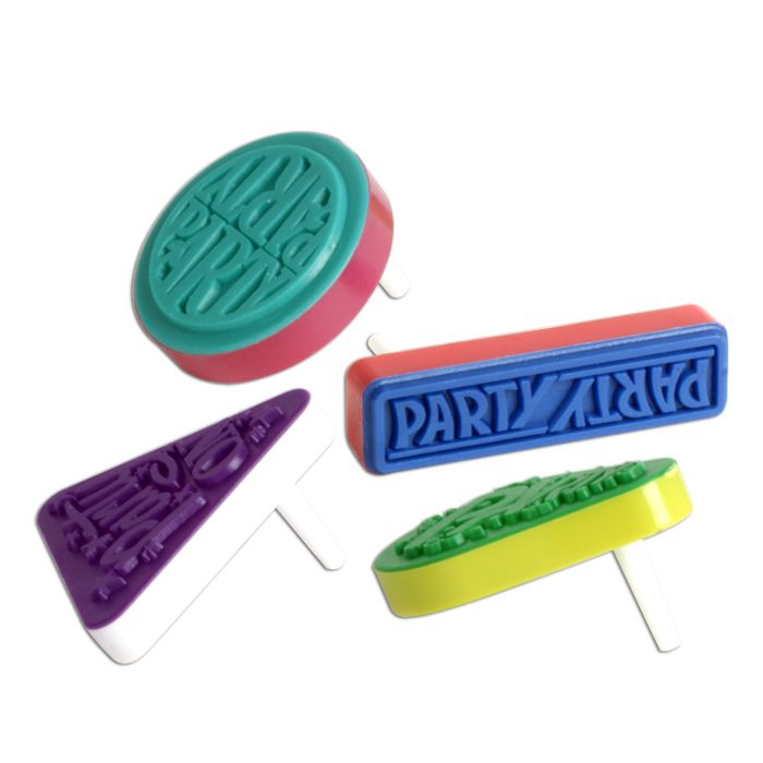 Colorful Racket Raise Noise Makers 4ct