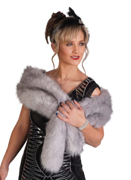 Flapper Faux Fur Stole Wrap | Adult