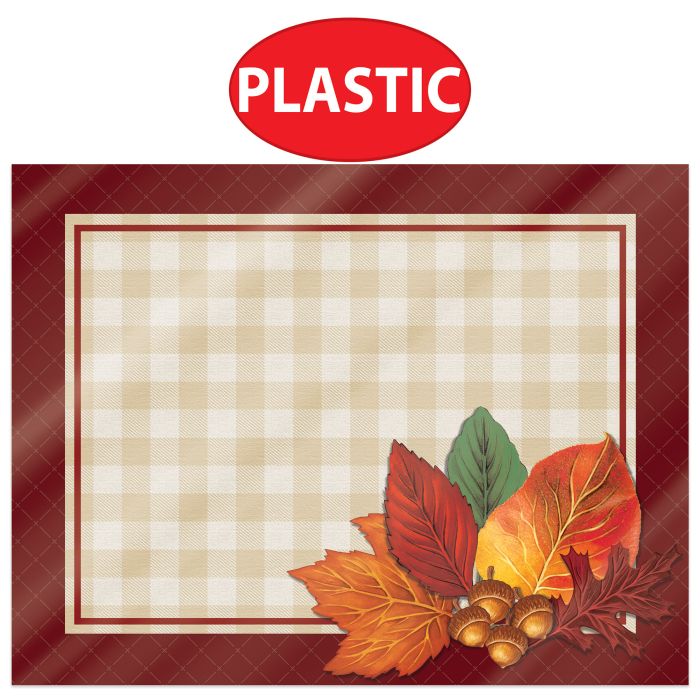 Plastic Fall Placemats