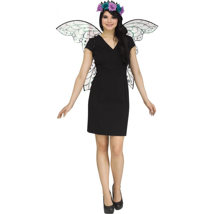 Fantasy Fairy Sparkle Wing | Black Glitter