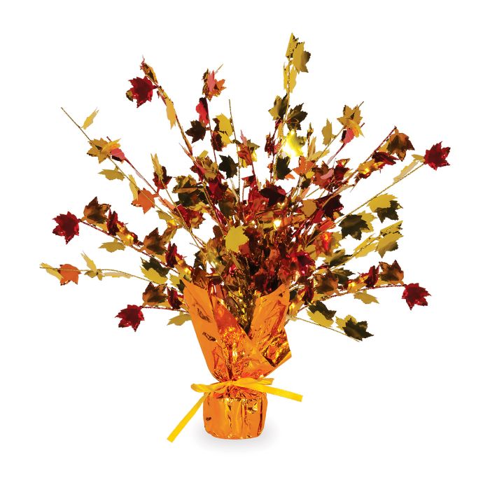 Fall Leaves Gleam 'N Burst Centerpiece