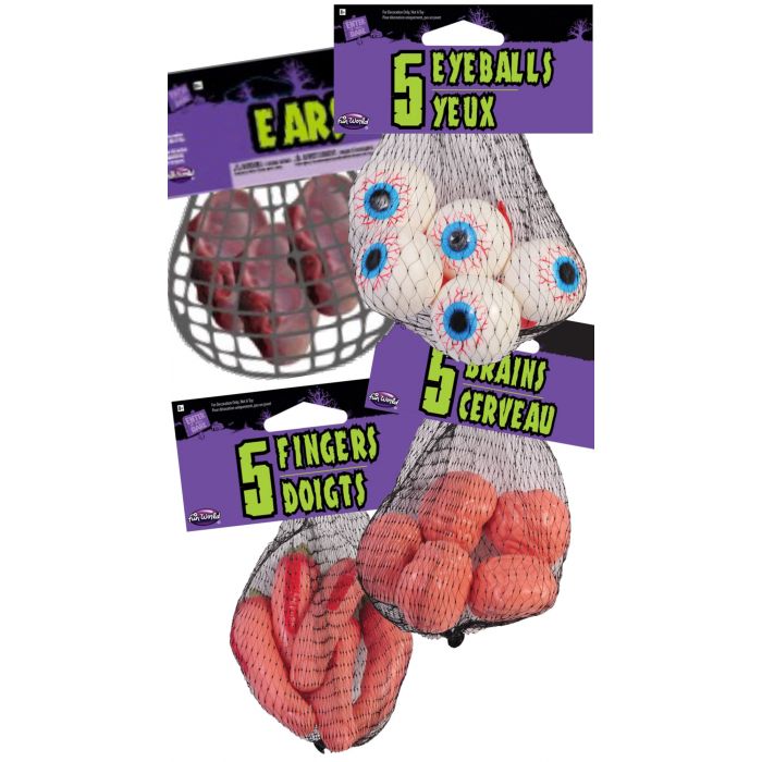 Body Parts Assortment in Mesh Bag