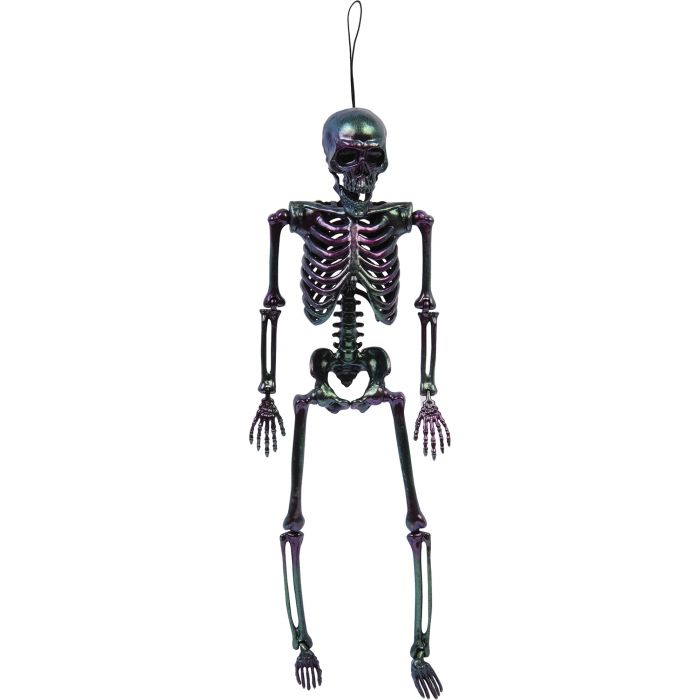 14" Skeleton Oil Slick Black