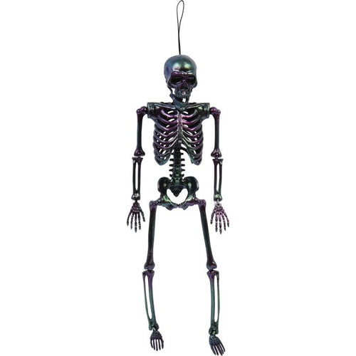 14" Skeleton Oil Slick Black