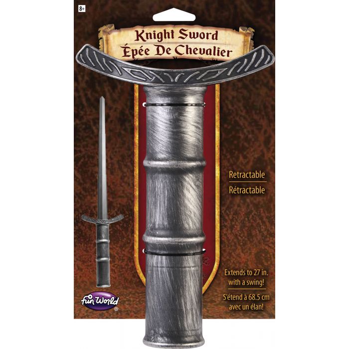 27" Retractable Knight Sword