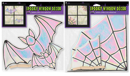 Iridescent Spooky Window Decor