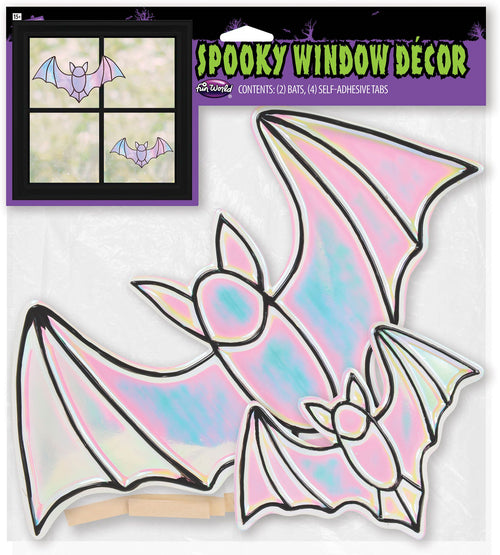 Iridescent Spooky Window Decor