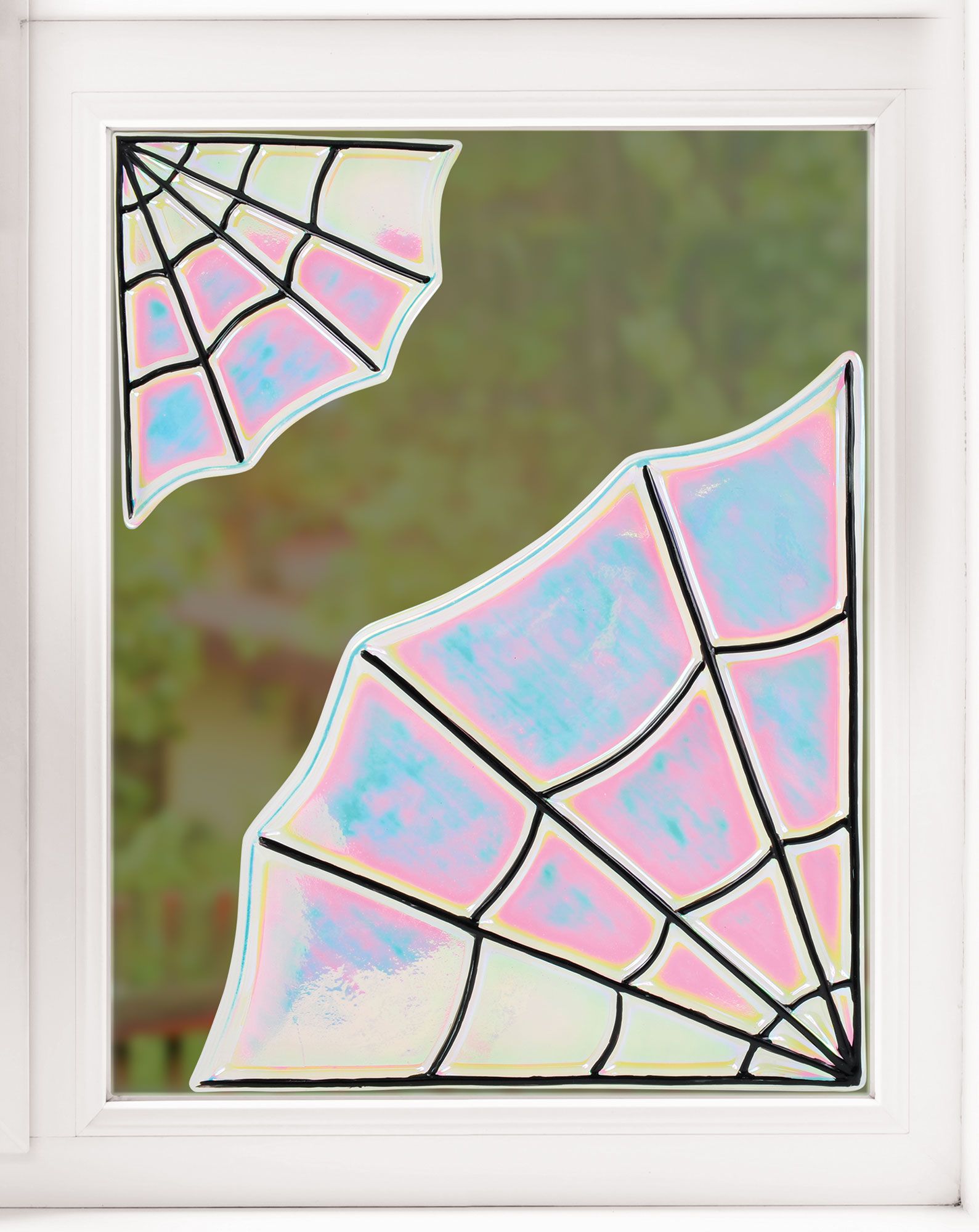 Iridescent Spooky Window Decor