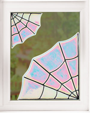 Iridescent Spooky Window Decor